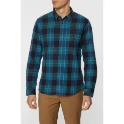 O'NEILL Young Men's Redmond Stretch Flannel Shirt -trucker hat shop 2081762 402 alt2