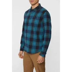 O'NEILL Young Men's Redmond Stretch Flannel Shirt -trucker hat shop 2081762 402 alt4