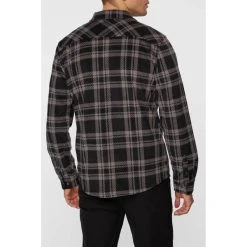 O'NEILL Young Men's Glacier Plaid Superfleece Flannel -trucker hat shop 2081764 001 alt3