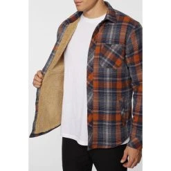 O'NEILL Young Men's Redmond Sherpa Flannel -trucker hat shop 2081765 803 alt7