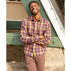 Toad And Co TOAD & CO Men's Indigo Flannel Shirt -trucker hat shop 2081835 205 alt2