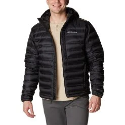 COLUMBIA Men's Pebble Peak Down Hooded Jacket -trucker hat shop 2081969 001 alt3
