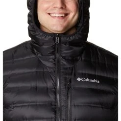 COLUMBIA Men's Pebble Peak Down Hooded Jacket -trucker hat shop 2081969 001 alt5