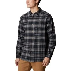COLUMBIA Men’s Cornell Woods Flannel Long-Sleeve Shirt -trucker hat shop 2081984 001 alt3