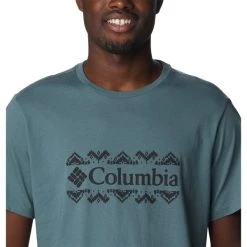 COLUMBIA Men's Rockaway River Short-Sleeve Graphic Tee -trucker hat shop 2082002 003 alt4