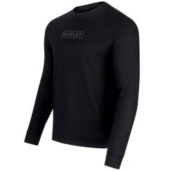 HURLEY Young Men's Boxed Logo Long-Sleeve Tee -trucker hat shop 2082324 001 alt2