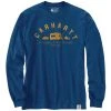 CARHARTT Men's Camper Relaxed Fit Long-Sleeve Graphic Tee -trucker hat shop 2082567 401 main