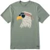 LIFE IS GOOD Men's Patriotic Eagle Short-Sleeve Crusher Lite Tee -trucker hat shop 2082606 303 main