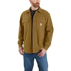 Alternative view of CARHARTT Men's Ruffed Flex Relaxed Fit Fleece-Lined Shirt Jacket