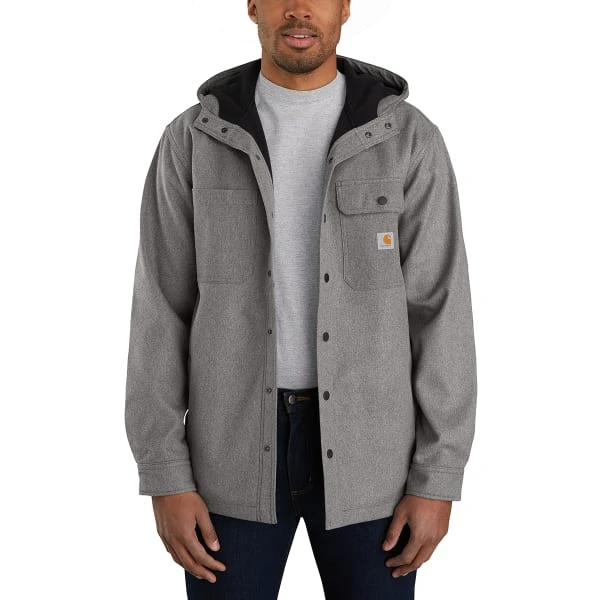 CARHARTT Men's Rain Defender Relaxed Fit Heavyweight Hooded Shirt Jacket 4 CARHARTT Men's Rain Defender Relaxed Fit Heavyweight Hooded Shirt Jacket - Image 2