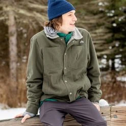 Eastern Mountain Sports EMS Men's Berkshires Twilight Lined Shirt Jacket -trucker hat shop 2082829 303 alt5