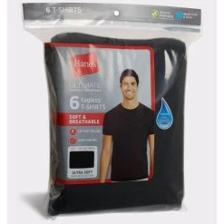HANESBRANDS INC./BRIEFS HANES Men's Ultimate Soft & Breathable Crewneck Undershirts, 6-Pack (XXL) -trucker hat shop 2082843 001 alt2
