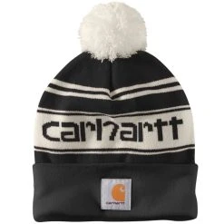 CARHARTT Men's Knit Pop Pom Cuffed Beanie