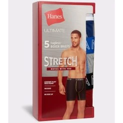 HANES Ultimate Men's Stretch Boxer Brief, 5-Pack Extended Size -trucker hat shop 2084161 901 alt6