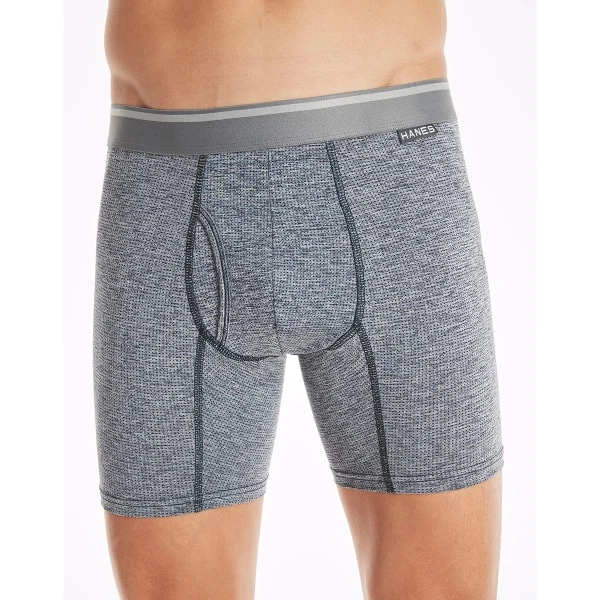 HANES Ultimate Men's Comfort Flex Fit Boxer Briefs, 3-Pack Extended Size 4 HANES Ultimate Men's Comfort Flex Fit Boxer Briefs, 3-Pack Extended Size - Image 2