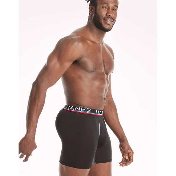 HANES SPORT Men's Total Support Pouch X-Temp Cooling Boxer Briefs, 4-Pack 7 HANES SPORT Men's Total Support Pouch X-Temp Cooling Boxer Briefs, 4-Pack - Image 5