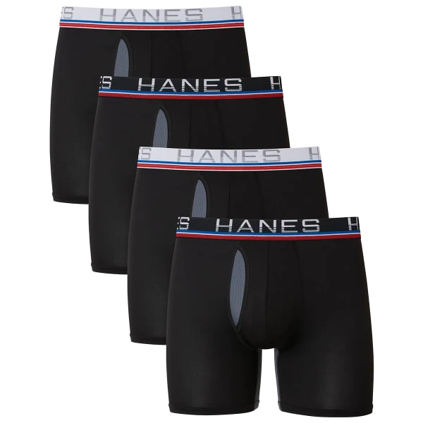 HANES SPORT Men's Total Support Pouch X-Temp Cooling Boxer Briefs, 4-Pack 3 HANES SPORT Men's Total Support Pouch X-Temp Cooling Boxer Briefs, 4-Pack