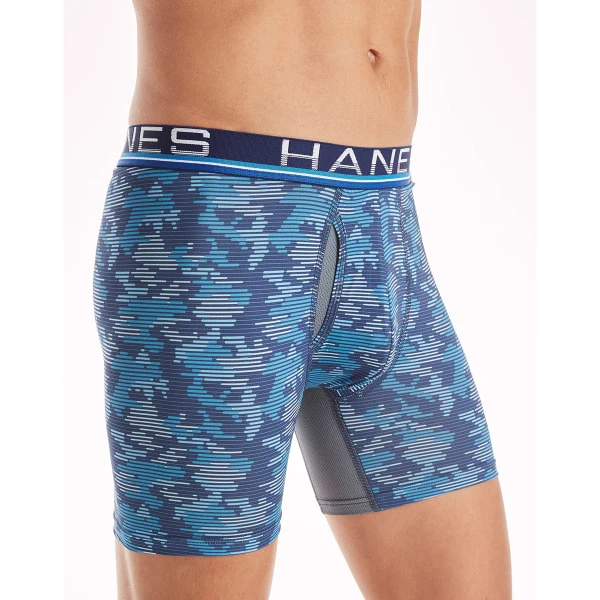 HANES SPORT Men's Total Support Pouch X-Temp Cooling Boxer Briefs, 4-Pack 4 HANES SPORT Men's Total Support Pouch X-Temp Cooling Boxer Briefs, 4-Pack - Image 2