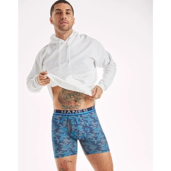 HANES SPORT Men's Total Support Pouch X-Temp Cooling Boxer Briefs, 4-Pack 10 HANES SPORT Men's Total Support Pouch X-Temp Cooling Boxer Briefs, 4-Pack - Image 8