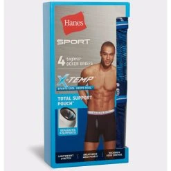 HANES SPORT Men's Total Support Pouch X-Temp Boxer Briefs, 4-Pack Extended Size 19 HANES SPORT Men's Total Support Pouch X-Temp Boxer Briefs, 4-Pack Extended Size -trucker hat shop 2084167 901 alt8