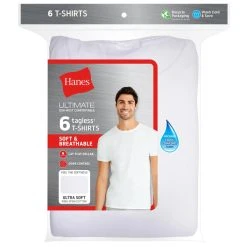 HANES Ultimate Men’s ComfortSoft FreshIQ Crewneck Tees, 6-Pack Extended Size 21 HANES Ultimate Men’s ComfortSoft FreshIQ Crewneck Tees, 6-Pack Extended Size -trucker hat shop 2084168 101 alt9