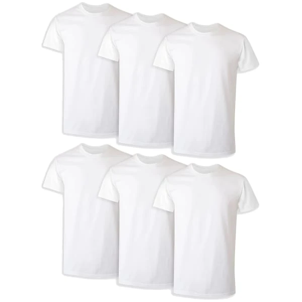 HANES Ultimate Men’s ComfortSoft FreshIQ Crewneck Tees, 6-Pack Extended Size 3 HANES Ultimate Men’s ComfortSoft FreshIQ Crewneck Tees, 6-Pack Extended Size