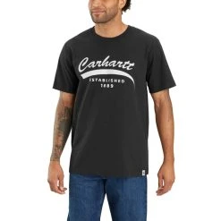 CARHARTT Men's Relaxed Fit Heavyweight Short-Sleeve Tee 8 CARHARTT Men's Relaxed Fit Heavyweight Short-Sleeve Tee -trucker hat shop 2085002 001 alt2