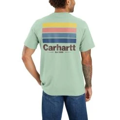 CARHARTT Men's Relaxed Fit Heavyweight Short-Sleeve Pocket Tee -trucker hat shop 2085003 307 alt3