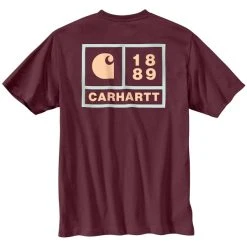 CARHARTT Men's Relaxed Fit Heavyweight Short-Sleeve Pocket Tee -trucker hat shop 2085005 503 alt1
