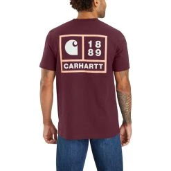 CARHARTT Men's Relaxed Fit Heavyweight Short-Sleeve Pocket Tee -trucker hat shop 2085005 503 alt3