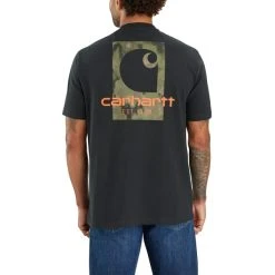 CARHARTT Men's Loose Fit Heavyweight Short-Sleeve Pocket Tee -trucker hat shop 2085007 001 alt3
