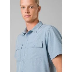 PRANA Men's Lost Sol Short-Sleeve Shirt -trucker hat shop 2085113 405 alt3