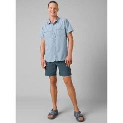 PRANA Men's Lost Sol Short-Sleeve Shirt -trucker hat shop 2085113 405 alt5