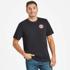 LIFE IS GOOD Men's Patriotic Eagle Crusher Short-Sleeve Tee -trucker hat shop 2085273 001 alt4