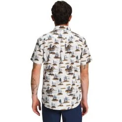 THE NORTH FACE Men’s Short-Sleeve Baytrail Pattern Shirt -trucker hat shop 2085463 102 alt1