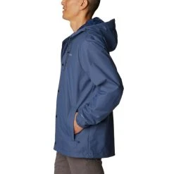 COLUMBIA Men's Cedar Cliff Rain Jacket -trucker hat shop 2085685 402 alt2