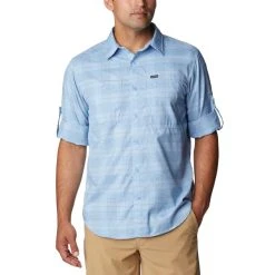COLUMBIA Men's Silver Ridge Utility Long-Sleeve Shirt -trucker hat shop 2085690 407 alt3