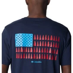 COLUMBIA Men's Rockaway River Graphic Short-Sleeve Tee -trucker hat shop 2085694 402 alt4