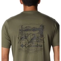 COLUMBIA Men's Rockaway River Short-Sleeve Graphic Tee -trucker hat shop 2085695 315 alt4