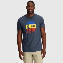 OUTDOOR RESEARCH Men's OR Sunset Logo Short-Sleeve Graphic Tee -trucker hat shop 2085985 402 alt1