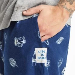 LIFE IS GOOD Men's IPA Beer Classic Sleep Pants -trucker hat shop 2086092 403 alt3