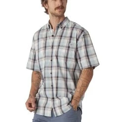 DICKIES Men's Short-Sleeve Woven Shirt -trucker hat shop 2086293 406 alt2