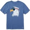 LIFE IS GOOD Men's Patriotic Eagle Short-Sleeve Crusher Lite Tee -trucker hat shop 2086332 408 main