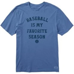 LIFE IS GOOD Men's Baseball Short-Sleeve Crusher Tee