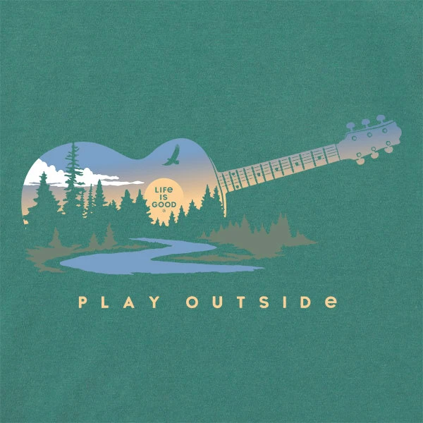 LIFE IS GOOD Men's Play Guitar Short-Sleeve Crusher Tee 4 LIFE IS GOOD Men's Play Guitar Short-Sleeve Crusher Tee - Image 2