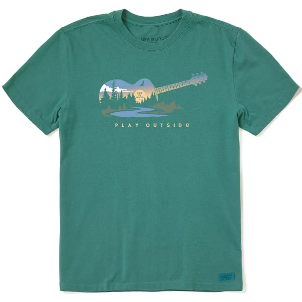 LIFE IS GOOD Men's Play Guitar Short-Sleeve Crusher Tee 3 LIFE IS GOOD Men's Play Guitar Short-Sleeve Crusher Tee