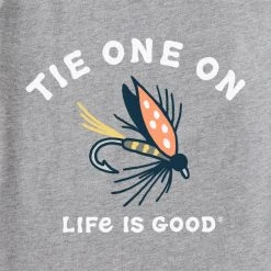 LIFE IS GOOD Men's Tie One On Long-Sleeve Crusher Tee -trucker hat shop 2086350 004 alt1
