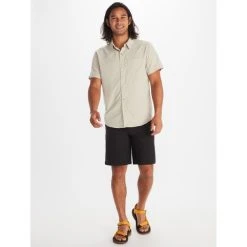 MARMOT Men's Aerobora Short-Sleeve Shirt -trucker hat shop 2086407 102 alt3