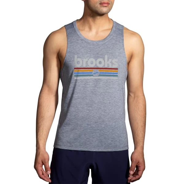 Brooks Sports BROOKS Men's Distance 2.0 Running Tank 4 Brooks Sports BROOKS Men's Distance 2.0 Running Tank - Image 2