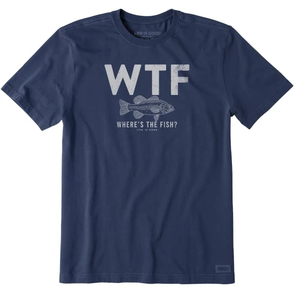 LIFE IS GOOD Men's WTF Bass Short-Sleeve Crusher Tee 3 LIFE IS GOOD Men's WTF Bass Short-Sleeve Crusher Tee